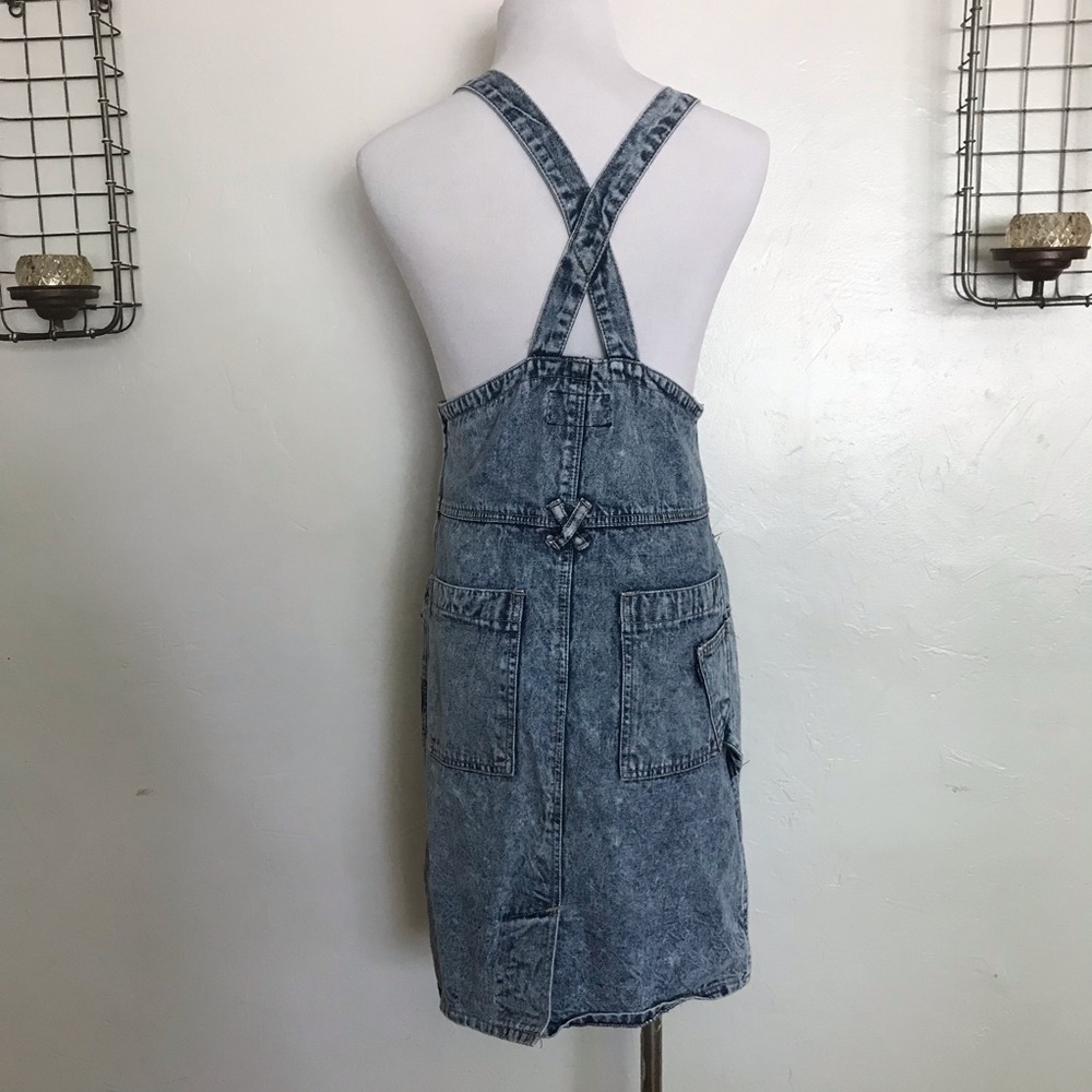 Vintage Bleached Denim Overall Dress - Picture 3 of 8